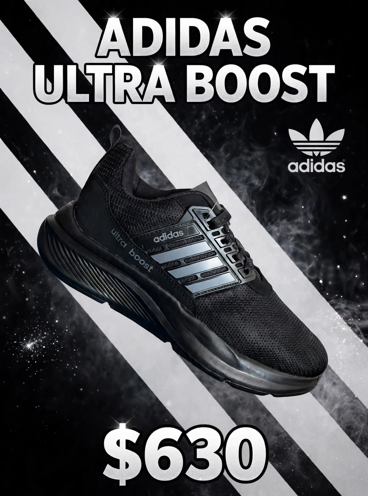Tenis adidas Ultra Boost negros